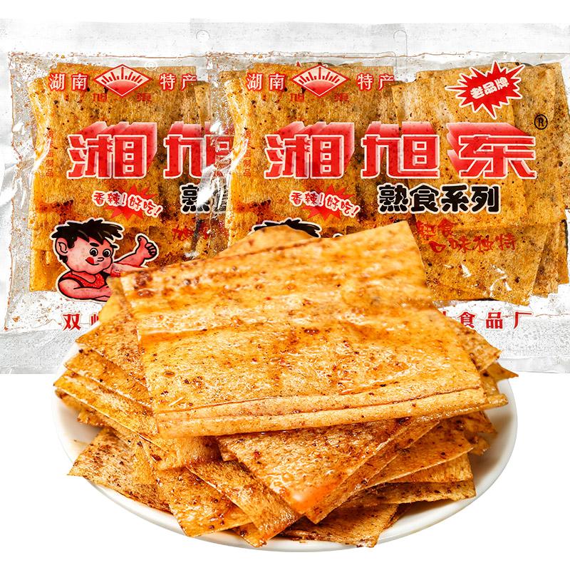 湖南特产湘旭东麻辣片网红香辣大辣片儿时手撕干硬辣条麻辣零食