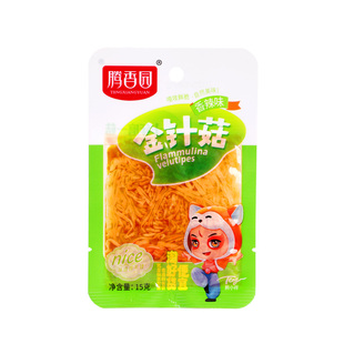 香辣金针菇开袋即食小零食下饭菜脆笋红油咸菜小包装菌类休闲素食