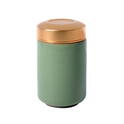 【正品认证】龙泉青瓷茶叶罐