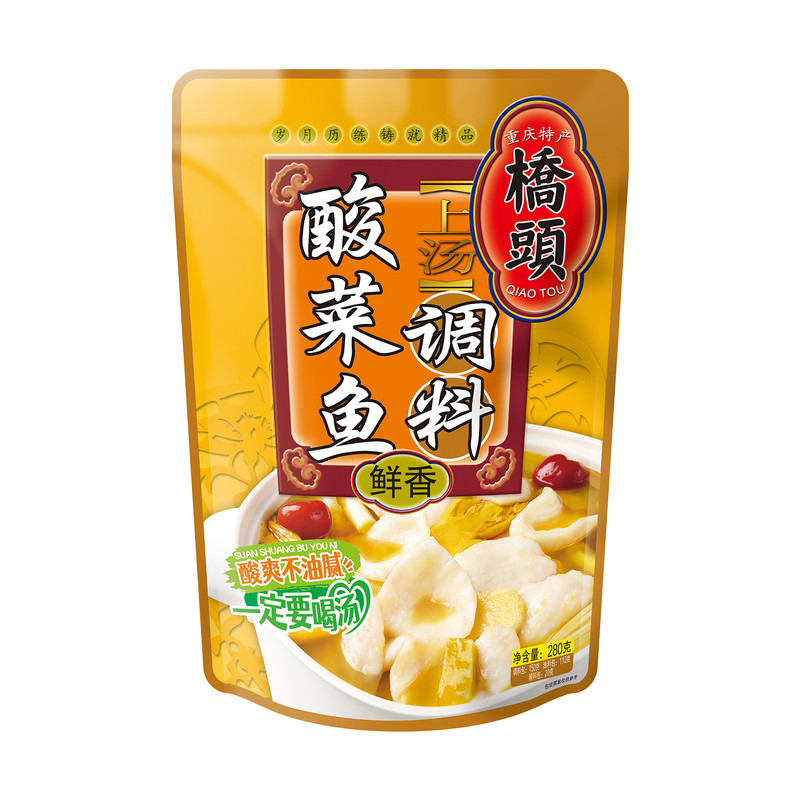 桥头上汤酸菜鱼调料280g