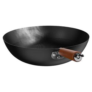 【明星推荐】苏美冠铁锅铁不粘无涂层家用炒锅不粘锅炒菜锅铸铁锅