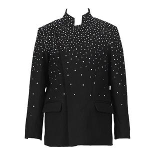 出租儿童春晚主持新式国潮中山装男童诗词朗诵亮钻满天星演出礼服