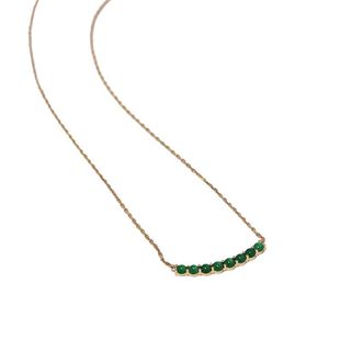 S925银天然玉髓小绿蛋微笑项链女气质百搭复古轻奢高级感颈饰