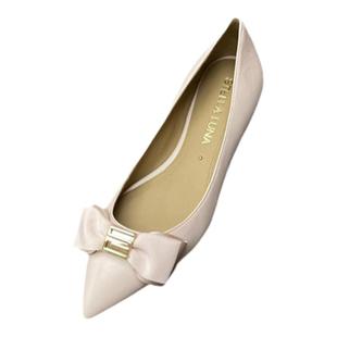 STELLA LUNA 2021年浅口尖头蝴蝶结平底鞋时尚通勤单鞋SLP121119