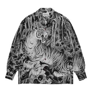 【现货】SOLAR BEAMS 23FW竹林虎TIMLEHI 夏威夷人造丝长袖衬衫男