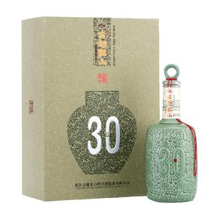 古越龙山30年陈酿花雕酒单瓶三十年绍兴黄酒礼盒装半干型年份酒