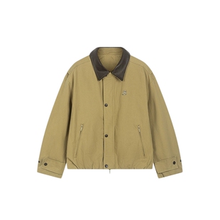 bosie伯喜2025年秋季新款巴恩风夹克男情侣休闲时尚复古外套潮