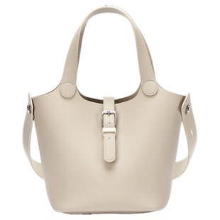 独白 本真系列经典水桶包时尚通勤单肩包手拎女包D4044