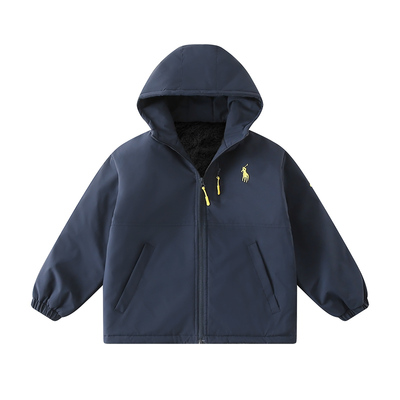 中大童冲锋衣男孩加厚棉衣