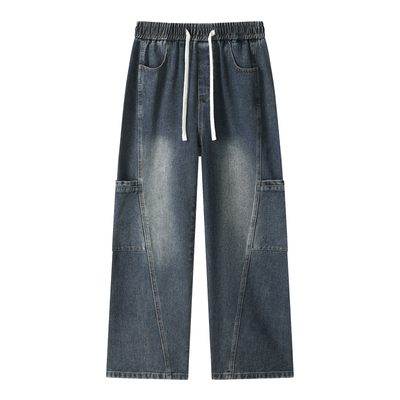 STA美式复古水洗牛仔裤潮牌百搭