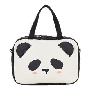 LeSportsac乐播诗新款Trendy潮流系列可爱熊猫头手拎包手拿包