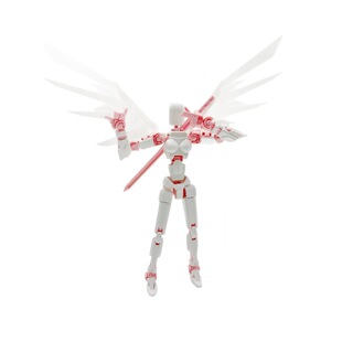 超大号可动多关节幸运13人偶3d打印天使萝卜小人侠客斗篷吃鸡手办