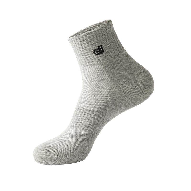 健将袜子男士精梳棉袜柔软透气吸汗防臭长袜运动中筒袜四季男生袜