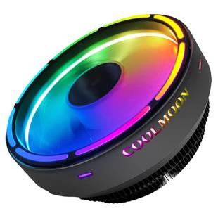 COOLMOON缤纷CPU散热器风扇静音发光775 1151 1155 AMD台式机散热