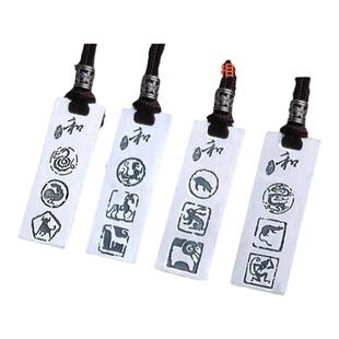 白银颂999纯足银生肖三合贵人吊牌项链坠兔羊蛇鸡牛虎马狗猴鼠龙