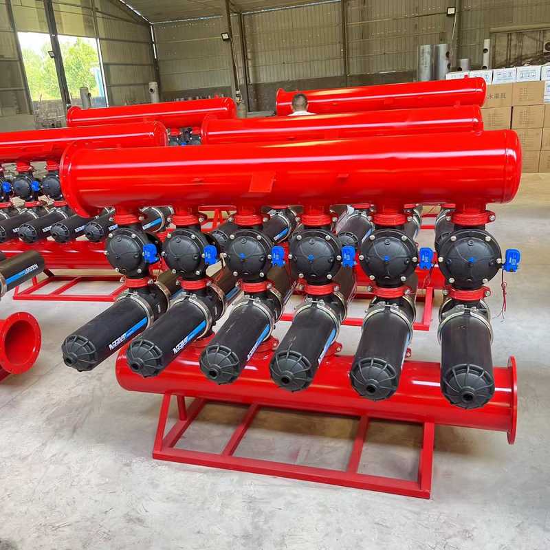 叠片全自动反冲洗过滤器 碟片式灌溉过滤器砂石+叠片组合式过滤器