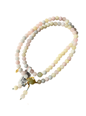 多彩柱石和田玉多圈手串官方正品