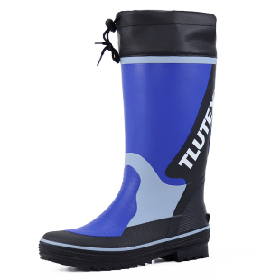 外贸雨鞋男高筒春夏新款防水胶鞋橡胶靴防滑钓鱼鞋长筒水鞋透气