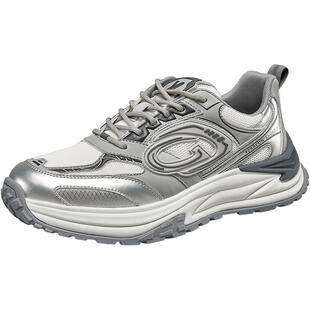 意尔康官方正品男鞋低帮户外运动休闲鞋老爹鞋时尚厚底运动潮流