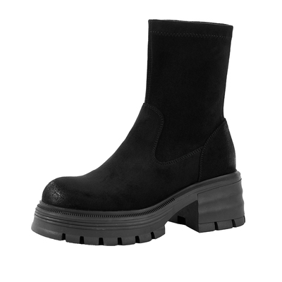 百田森美拉德靴子弹力瘦瘦靴女