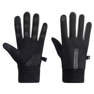 冬季户外骑行加绒保暖手套男女款防风寒防水可触屏电瓶自行车手套