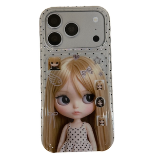 韩系连衣裙女孩丝带手腕绳适用iPhone17ProMax手机壳闺蜜网红苹果16pro新款15PRO女款小众14全包13防摔保护套