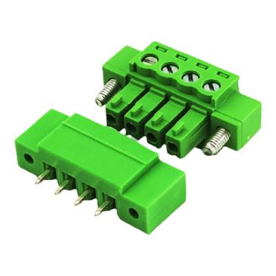 15EDGKVM3.81 2EDG3.81带耳朵公母插拔接线端子 带耳直针座整套