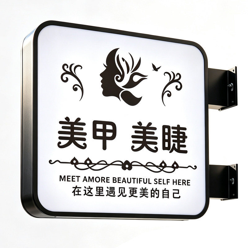 定制户外LED亚克力挂墙广告灯箱