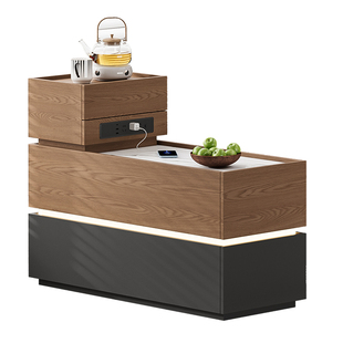 中古沙发边柜侧边柜轻奢高级感实木边几客厅茶几小桌子置物架角几