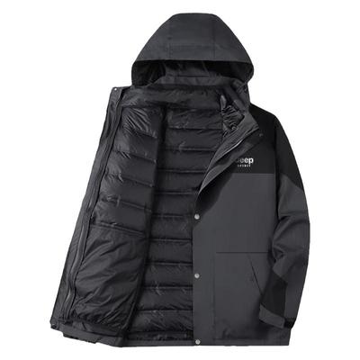 JEEP吉普羽绒服冲锋夹克可拆内胆