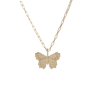 SCHAWLOW肖洛 新款蝴蝶百搭长款链原创吊坠轻奢小众设计感