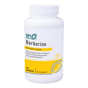 现货 SFI克莱尔Berberine盐酸小檗碱黄连素血糖血脂胶囊120粒