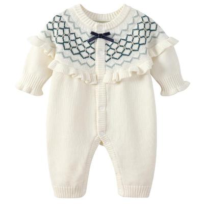 modomoma公主女宝针织爬服