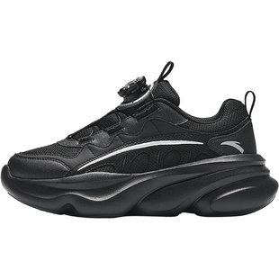 欧包安踏儿童休闲鞋2026春秋季新款女童黑色老爹鞋耐脏运动跑步鞋