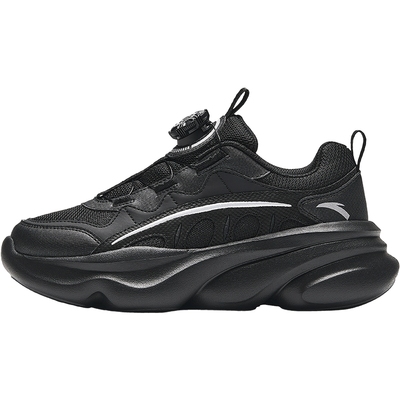 欧包安踏儿童休闲鞋2025秋冬季新款女童黑色老爹鞋耐脏运动跑步鞋