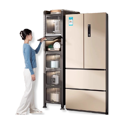 优勤碳钢置地多层储物厨房置物架