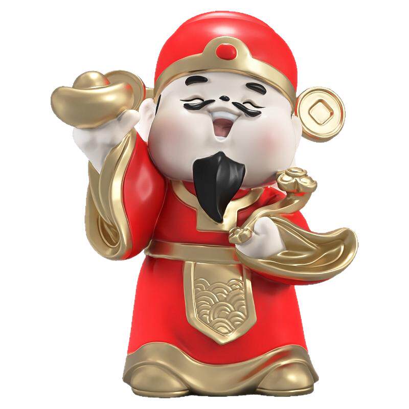 布科财神爷大型落地摆件开业礼物