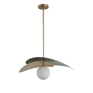 法式帽子吊灯北欧奶油原木中古风吊灯餐厅卧室书房吧台灯设计师灯