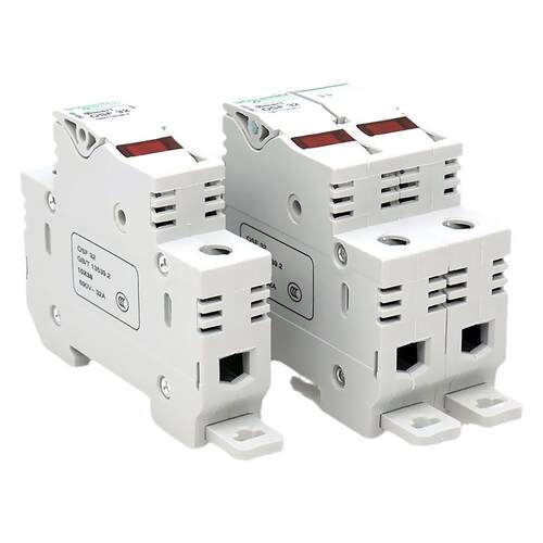 施耐德熔断器2P底座OSMFU132X 232X保险Mart OSF32带灯导轨安装1P