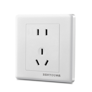 86型暗装一开八孔五孔带开关家用多功能电源插座16a空调十孔面板