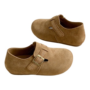 春季勃肯鞋女「4cm魔术贴软底」内增高百搭新款懒人一脚蹬鞋子