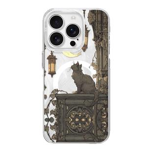 【守护】艺术神圣古堡猫咪适用iPhone16/15pro手机壳红米K70磁吸vivos19华为mete60羽纱一加ACE3小米14一加11