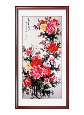 【送货上门】寓意好牡丹挂画