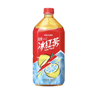 统一1L冰红茶8瓶整箱装1升茉莉无糖绿茶冰糖雪梨金桔柠檬大瓶饮料