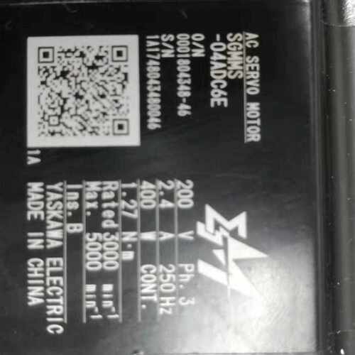 议价SGMMS-04ADC6E安川伺服电机成色漂亮保修三个月 议价
