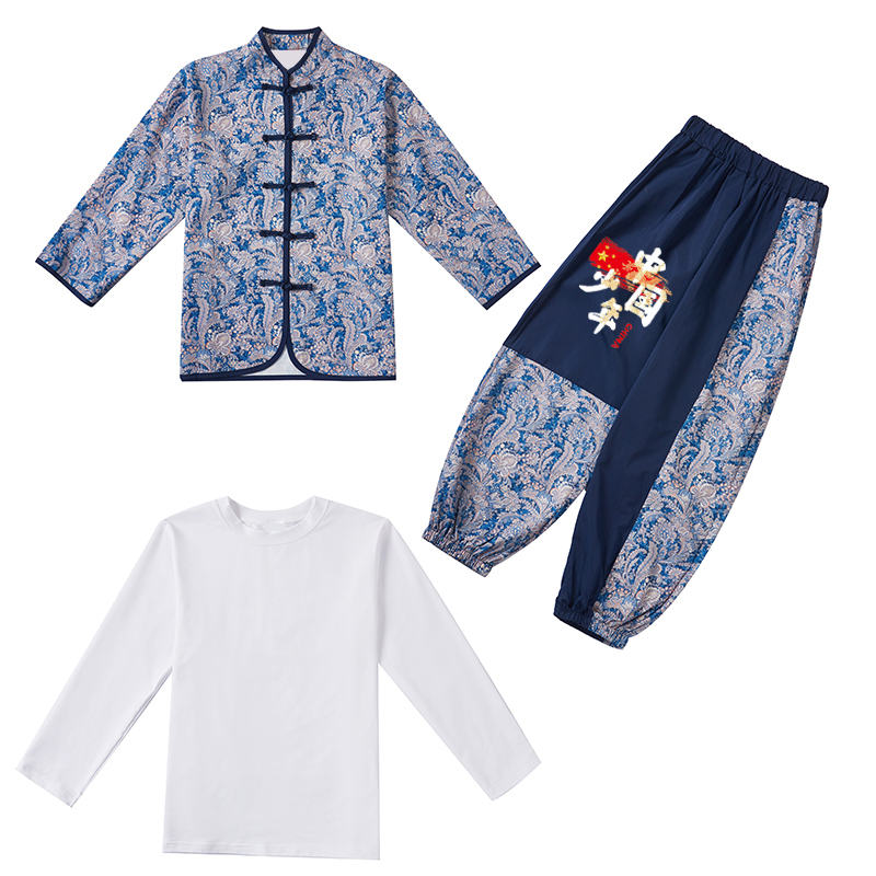元旦儿童啦啦队演出服小学生运动会开幕式合唱表演服装幼儿园班服