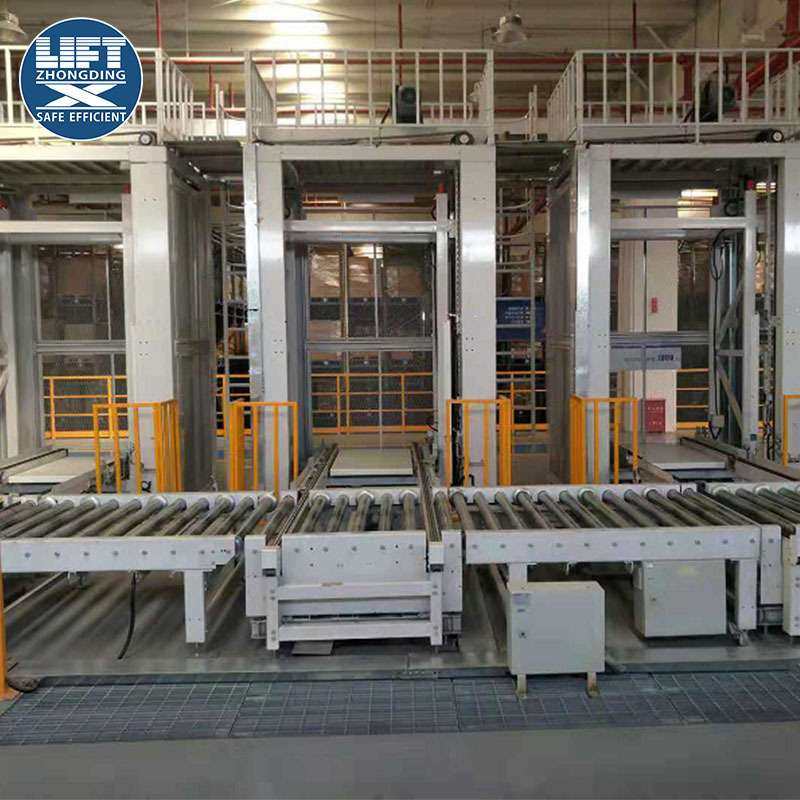 往复式循环上料机E型垂直板链输送平台物料起重托盘连续式提升机