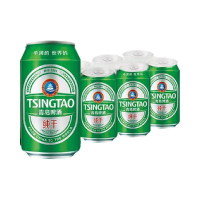 青岛纯干10度小罐啤酒