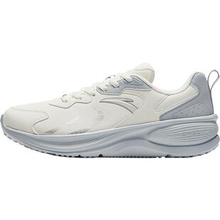 安踏飞驰丨轻质防泼水跑步鞋女皮面网面轻便耐磨运动鞋休闲通勤鞋