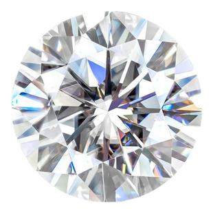 圆形D色VVS莫桑石莫桑钻裸石戒指项链耳钉手链耳环吊坠Moissanite